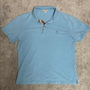 Vintage Burberry Brit Classic Blue Polo